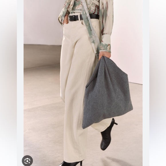 Zara high rise wide leg jeans size 25 - Picture 2 of 2